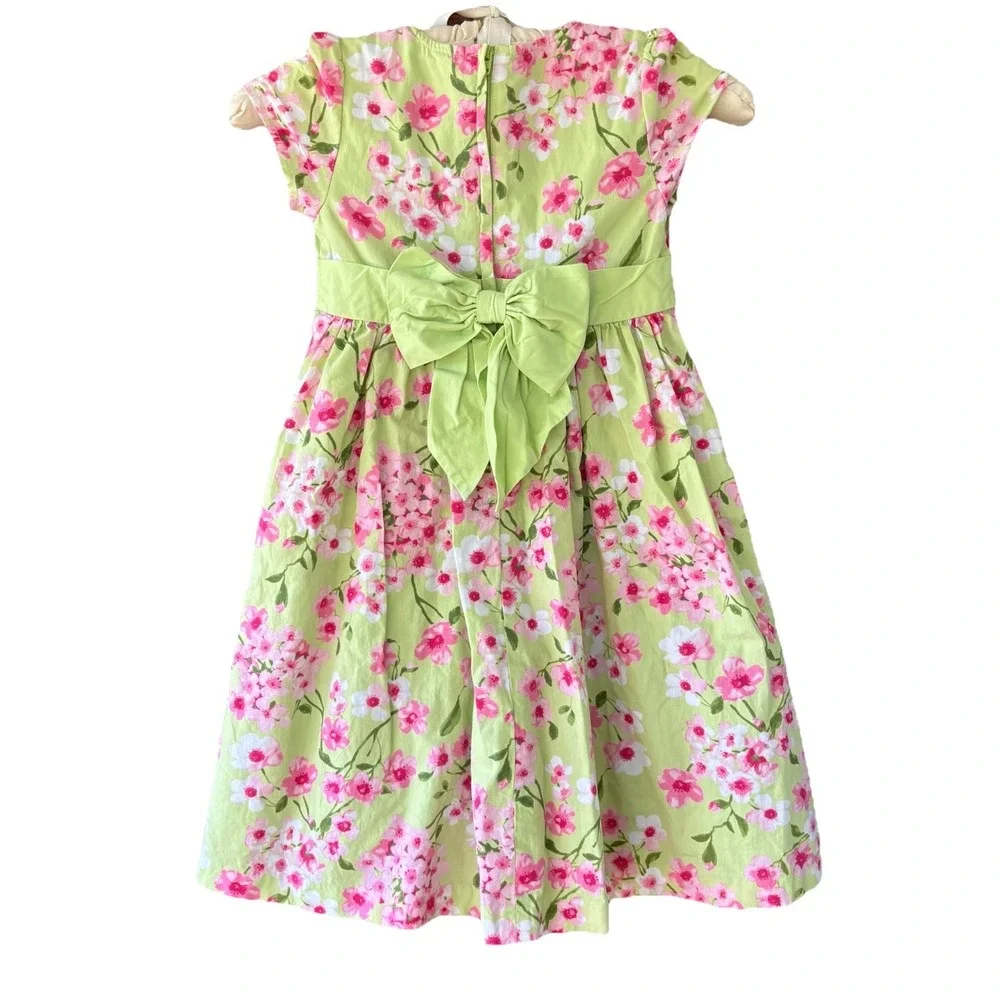 Gymboree SPRING‎ SOCIAL Dress Girl's 6 Summer Celebration Floral Cherry Blossoms